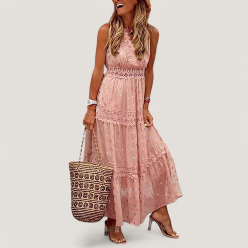 Naisten Maxi Mekko Boho Kesätyyli 5
