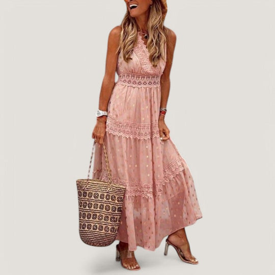 Naisten Maxi Mekko Boho Kesätyyli 5