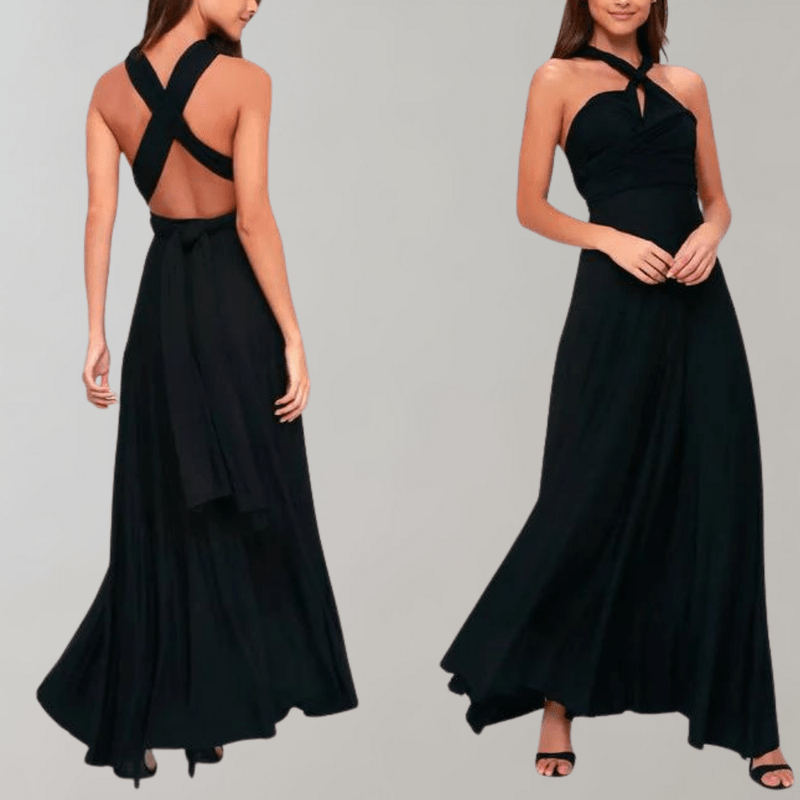 Naisten Maxi Mekko Monikäyttöinen Pitkähiha 3