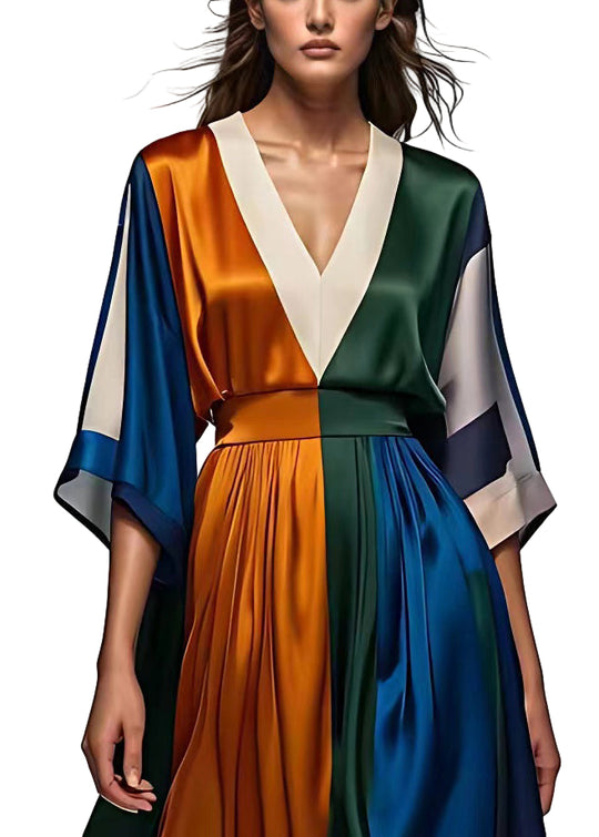 Naisten Maxi Mekko V-pääntiellä 0