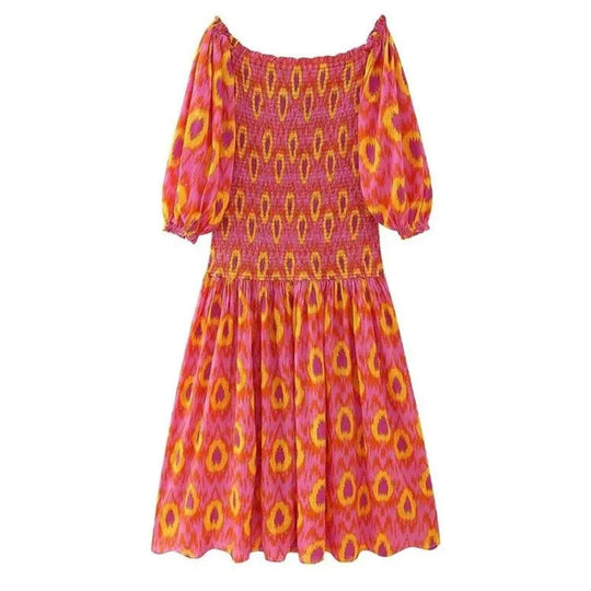 Naisten Maxi Mekko Värikäs Ilmava 7