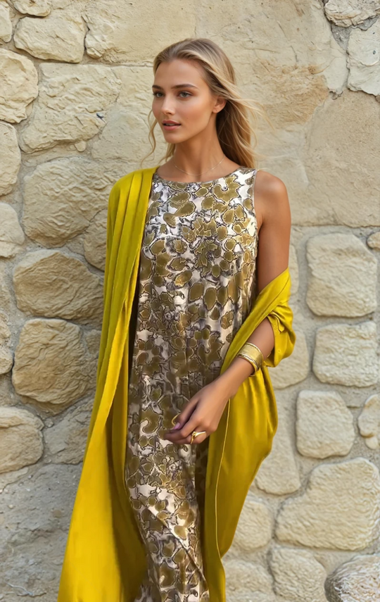 Naisten Maxi Mekko Virtaava Design 1