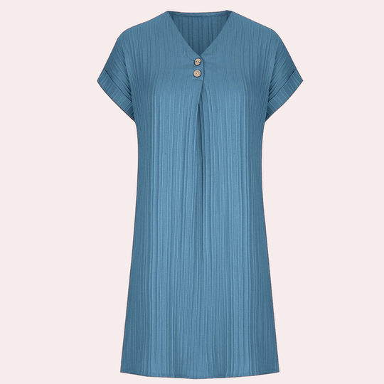 Naisten Mini Mekko V-pääntiö Minimalistisella Tyylillä 3