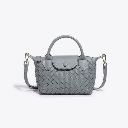 Naisten Minilaukku Punottu Tyyli Kompakti 11