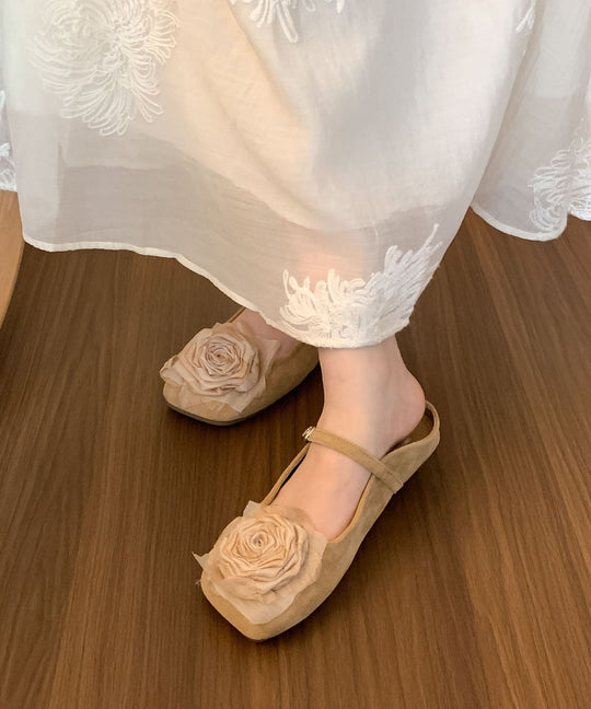 Naisten Mokkanahkasandaalit Kukka-Design 3