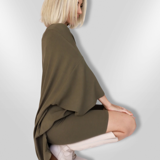 Naisten Mukava Setti Yhdistelmä Oversized Paita ja Shortsit 4