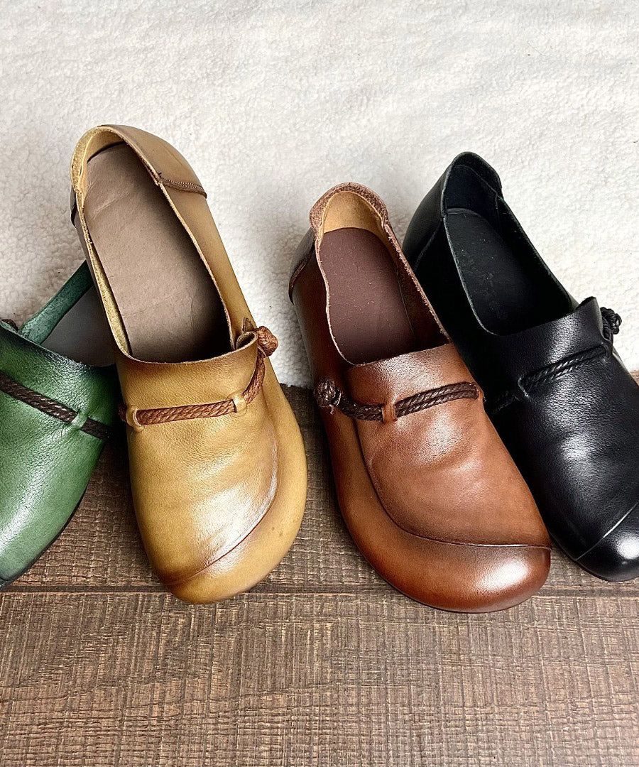 Naisten Nahkaliitos Ristivyö Kengät 3