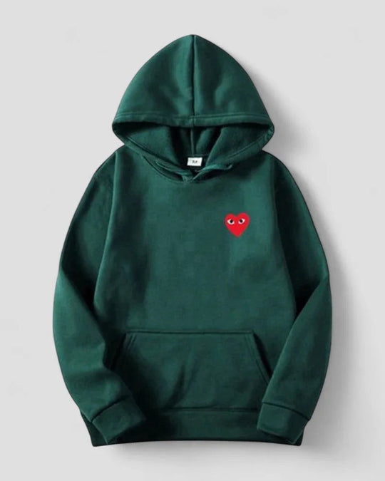 Naisten Neulehuppari Kirjailtu Sydänkuvio 6