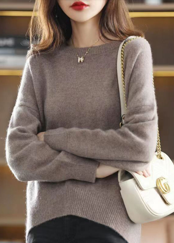 Naisten Neulepusero O-kaula 3