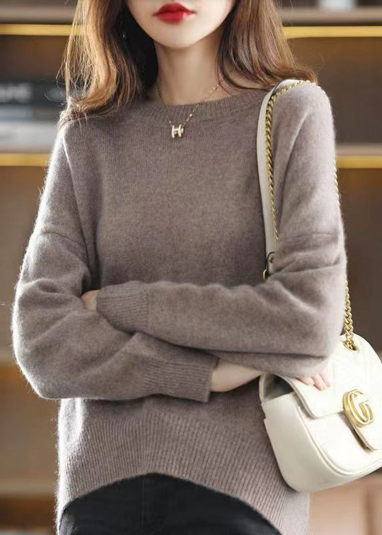 Naisten Neulepusero O-kaula 3