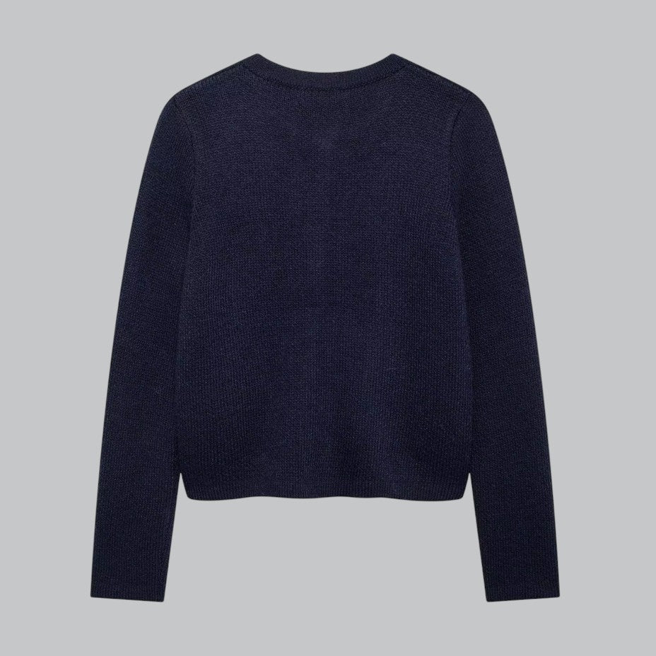 Naisten Neuletakki Kultaisilla Napeilla Tyylikäs 6