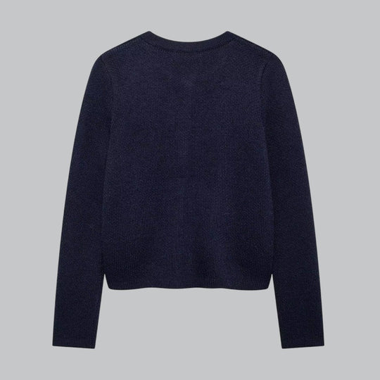 Naisten Neuletakki Kultaisilla Napeilla Tyylikäs 6