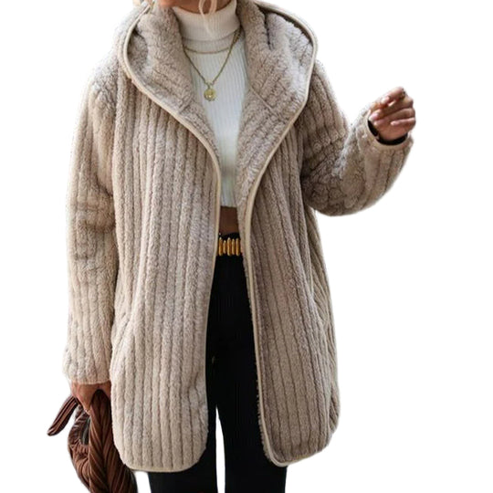 Naisten Neulottu Huppari Mukavalla Tyylillä 0