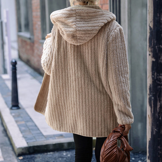 Naisten Neulottu Huppari Mukavalla Tyylillä 4