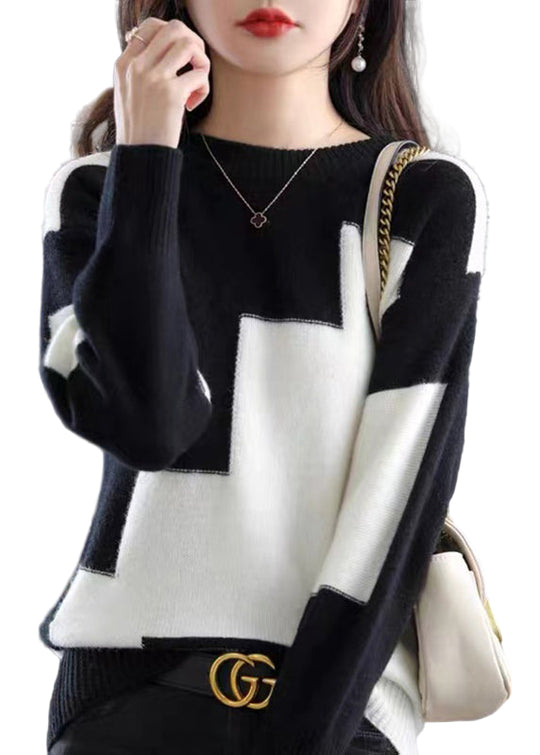 Naisten O-kaula Paksu Neulepusero 0