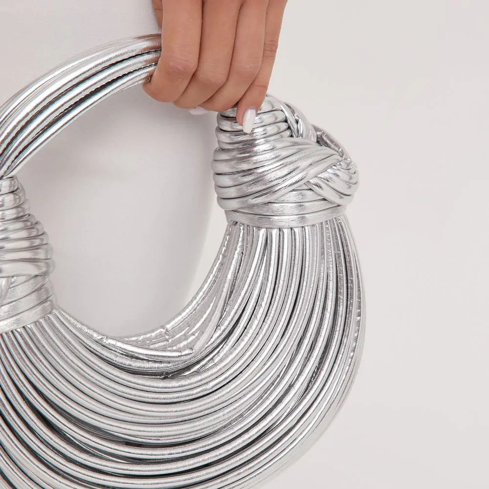 Naisten Olkalaukku Solmittu Tyylikäs Käsilaukku 8