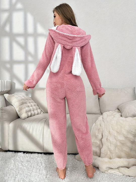 Naisten Onesie Hupparimallinen Pörröinen 2