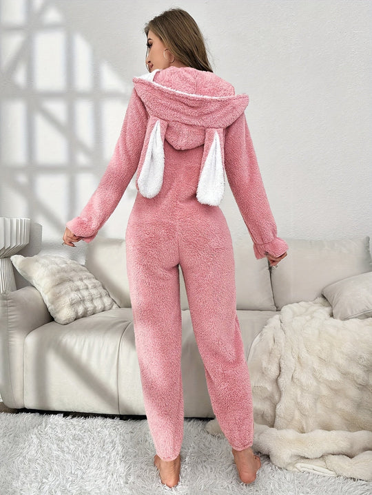 Naisten Onesie Hupparimallinen Pörröinen 6