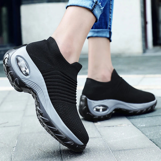 Naisten Orthopediset Sneakerit Alustalla Musta Valkoinen Punainen 1