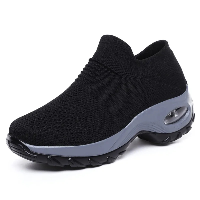 Naisten Orthopediset Sneakerit Alustalla Musta Valkoinen Punainen 7