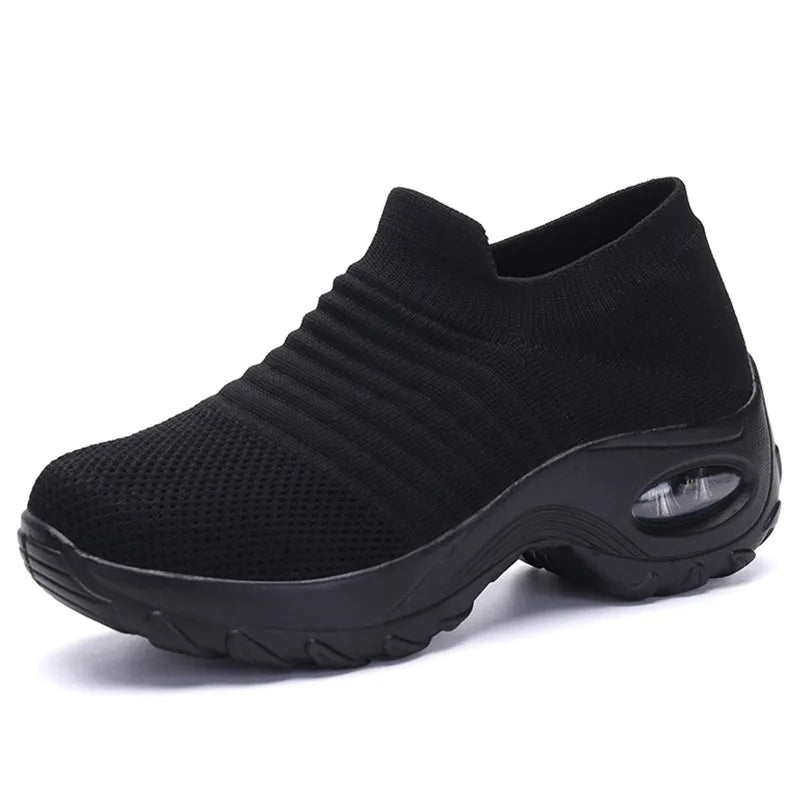 Naisten Orthopediset Sneakerit Alustalla Musta Valkoinen Punainen 8