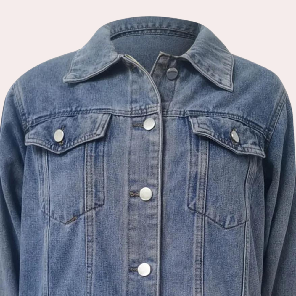 Naisten Oversize Retrojakke 6
