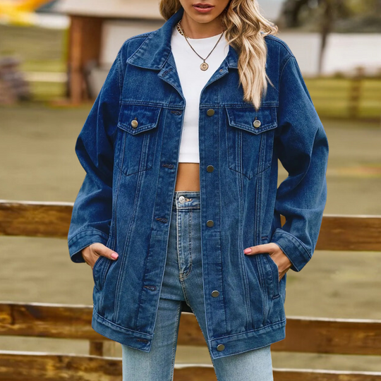 Naisten Oversize Retrojakke 7