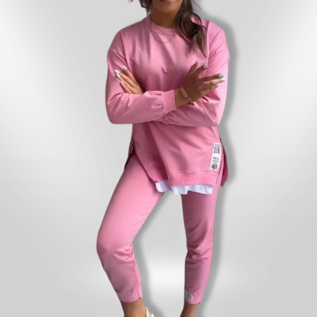 Naisten Oversized Huppari ja Joggerit Pehmeä Loungewear 1