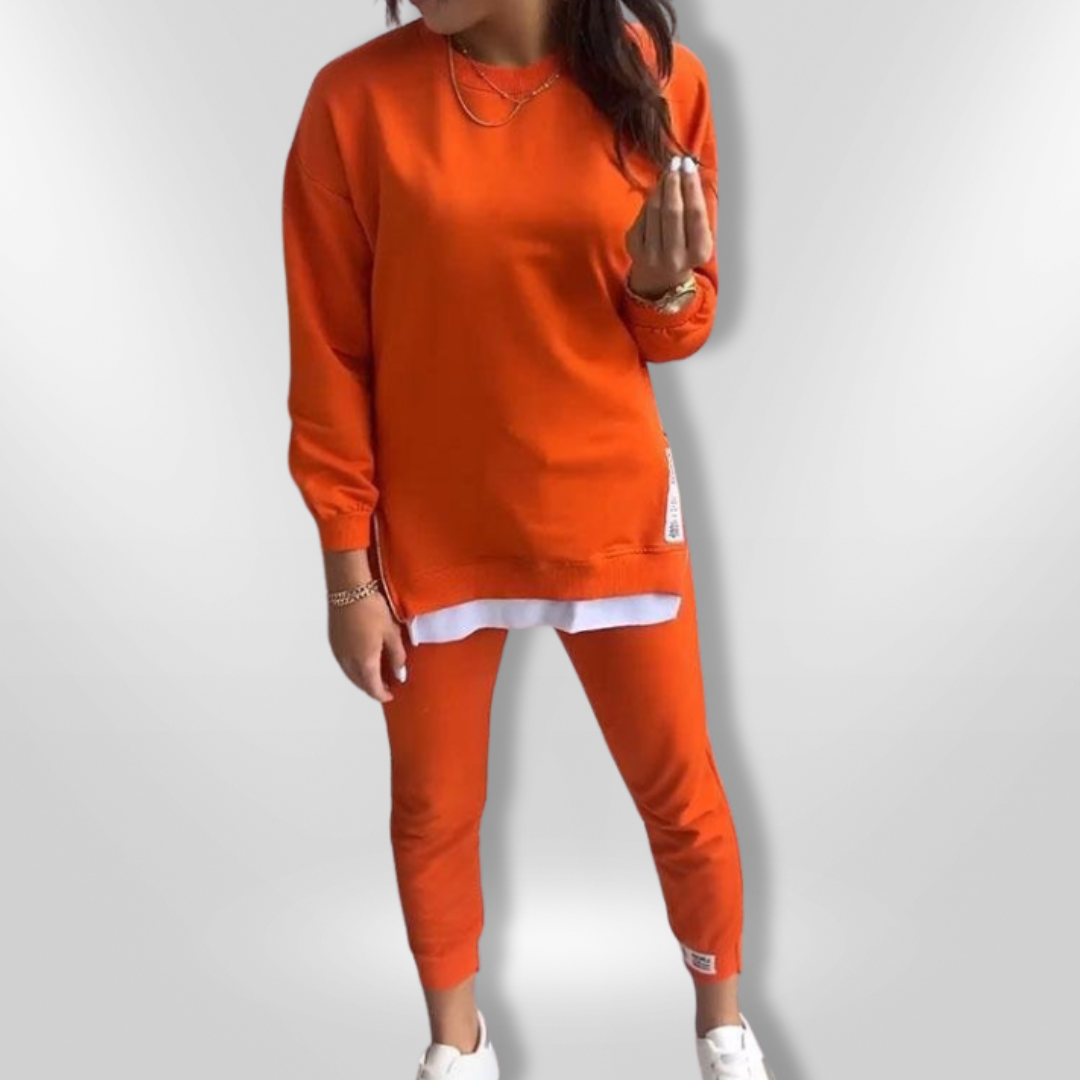 Naisten Oversized Huppari ja Joggerit Pehmeä Loungewear 2
