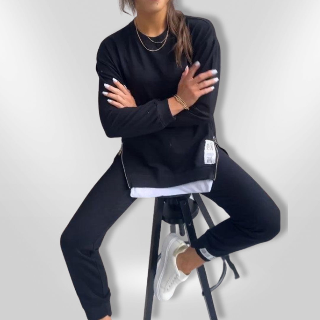 Naisten Oversized Huppari ja Joggerit Pehmeä Loungewear 3