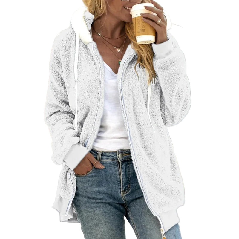 Naisten Oversized Hupputakki Teddy Fleece 0
