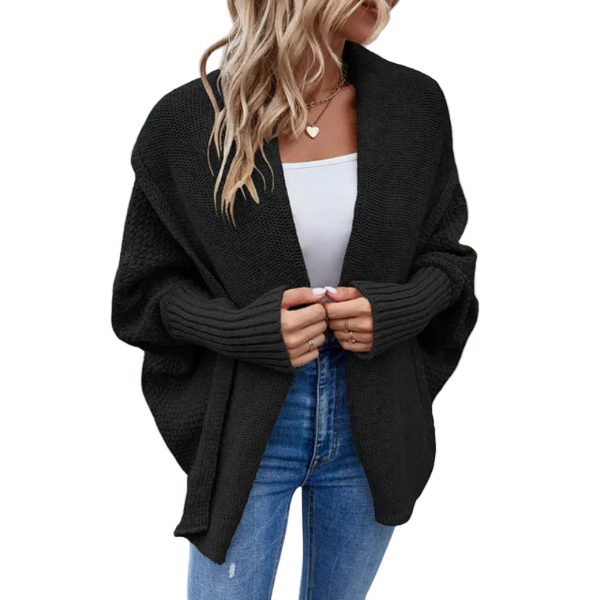 Naisten Oversized Neulecardigan Avoimella Edellä 0