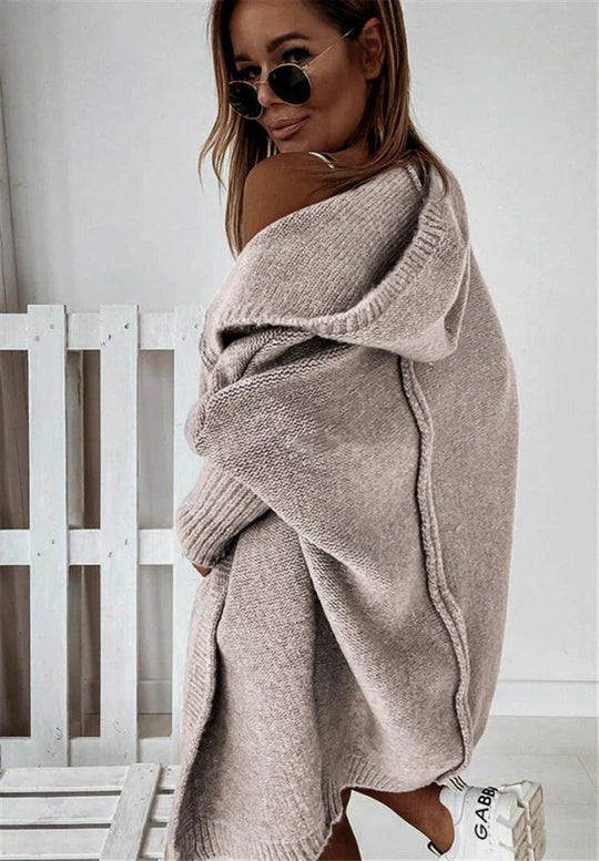Naisten Oversized Neulecardigan Hupparilla Syksy/Talvi 5
