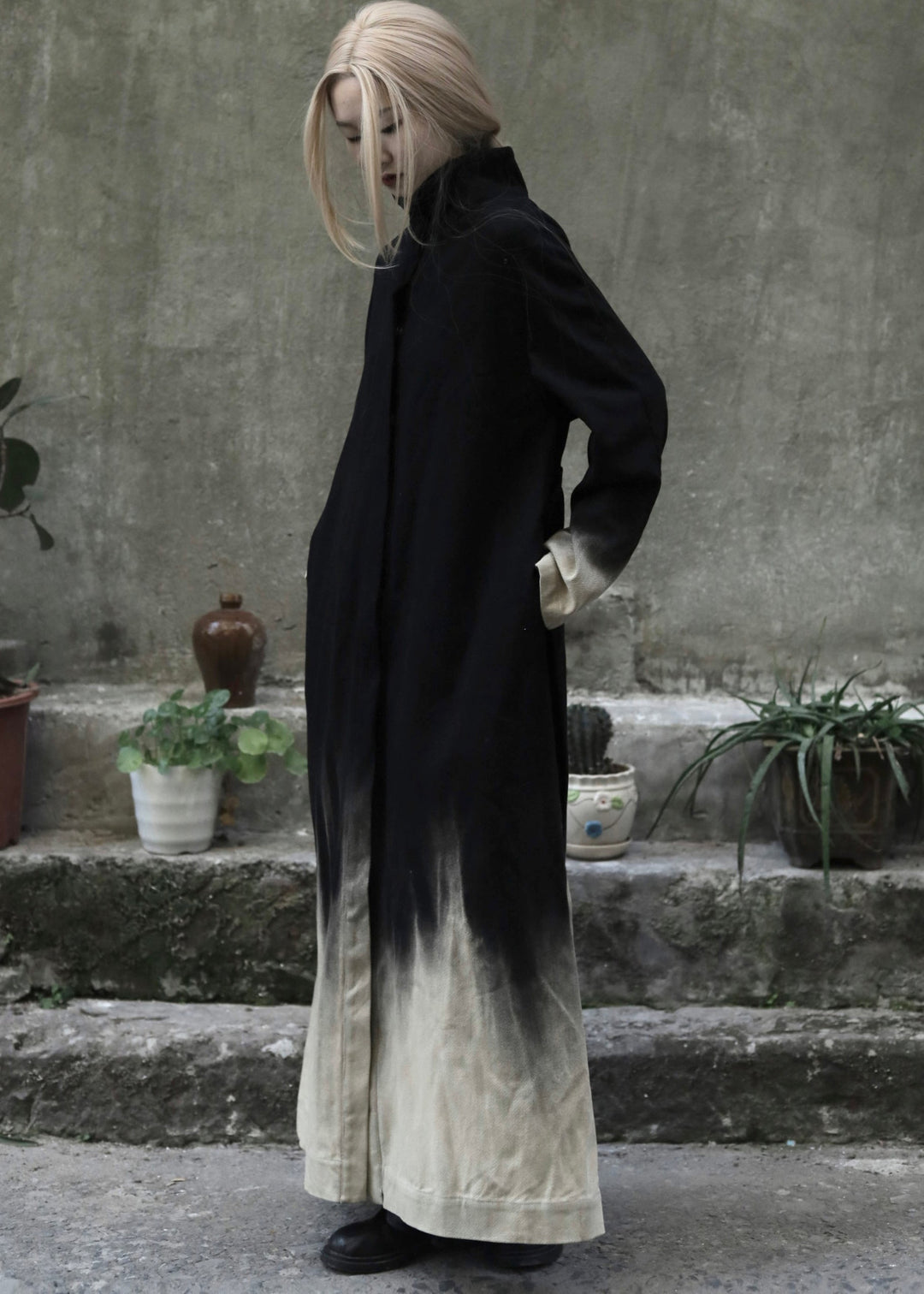 Naisten Pitkä Denim Takki Gradient Väri 3