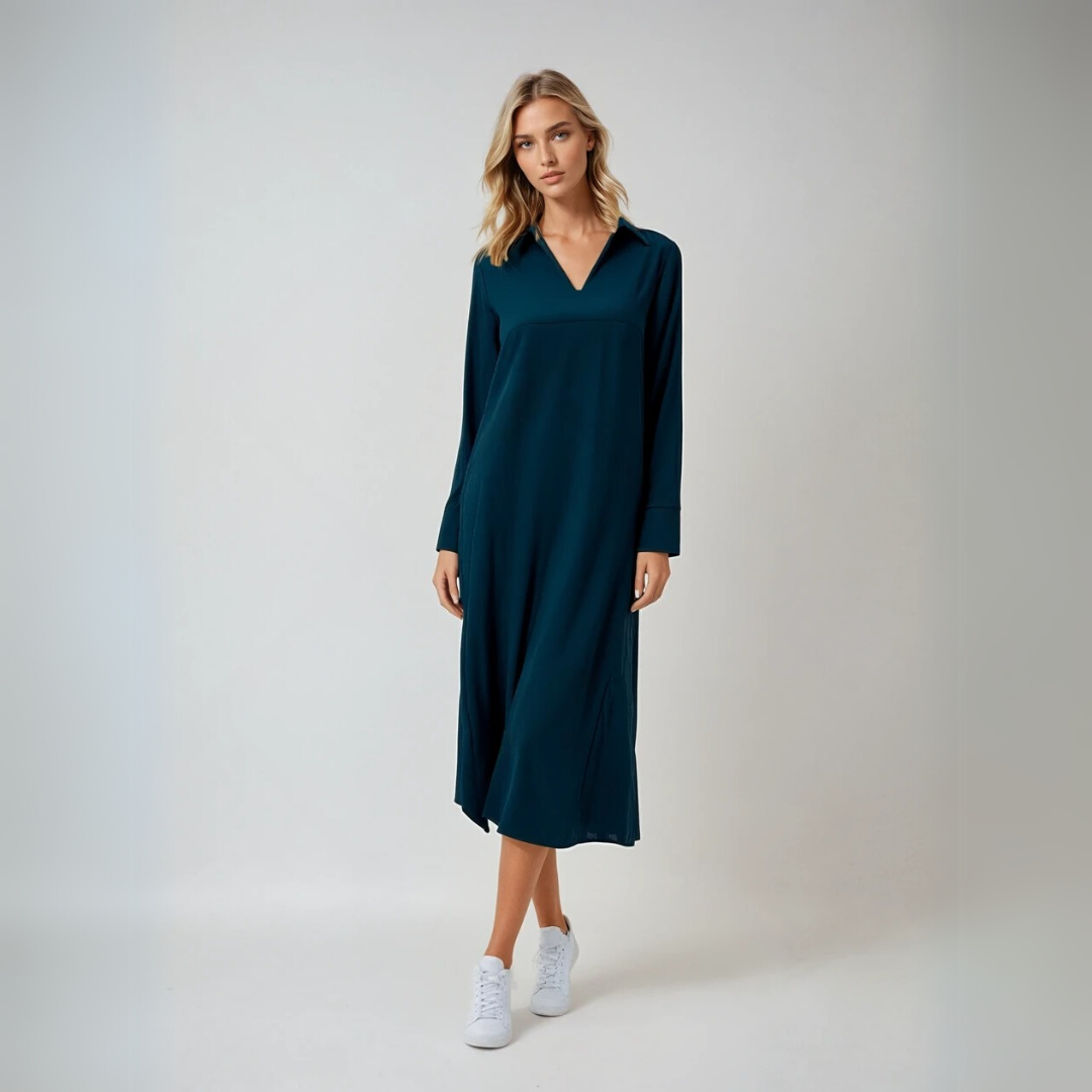 Naisten Pitkä Mekko Elegantti Siluetti 1