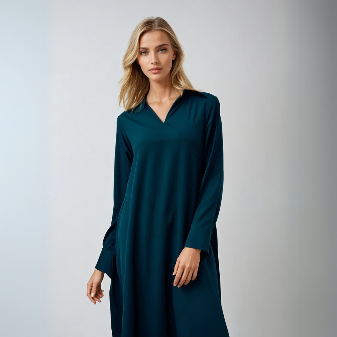 Naisten Pitkä Mekko Elegantti Siluetti 2