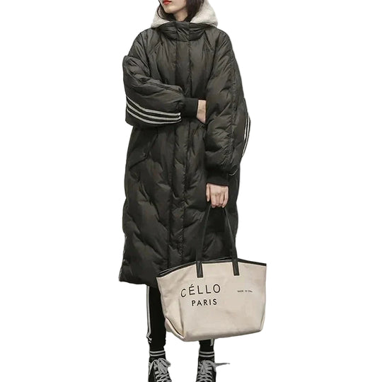 Naisten Pitkä Takki Tikattu 0