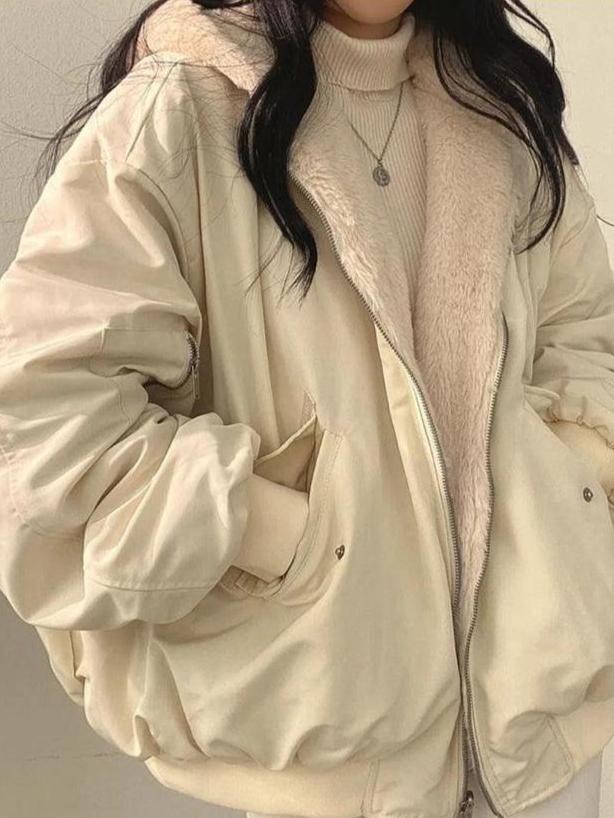 Naisten Pitkä Toppatakki Ylisuuri Mukavuus Talvella 3