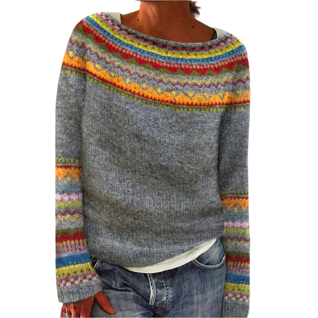 Naisten Pitkähiha Pullover Pyöreällä Kaula-aukolla Pehmeä Materiaali 0