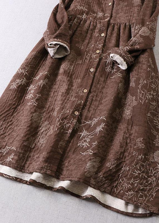 Naisten Pitkähihainen Mekko Napilla 2