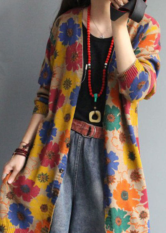 Naisten Pitkähihainen Neulecardigan V-kaula-aukolla 0