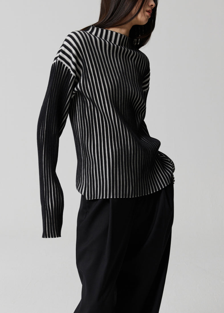 Naisten Pitkähihainen Raidallinen Neulepaita 4