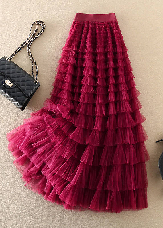 Naisten Plus-koko Tyllihame Ryppyinen 0