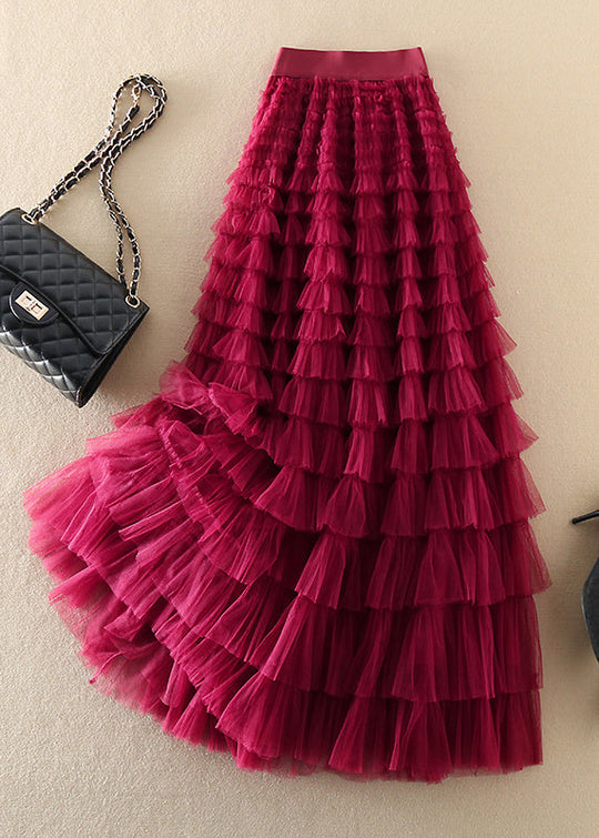 Naisten Plus-koko Tyllihame Ryppyinen 0