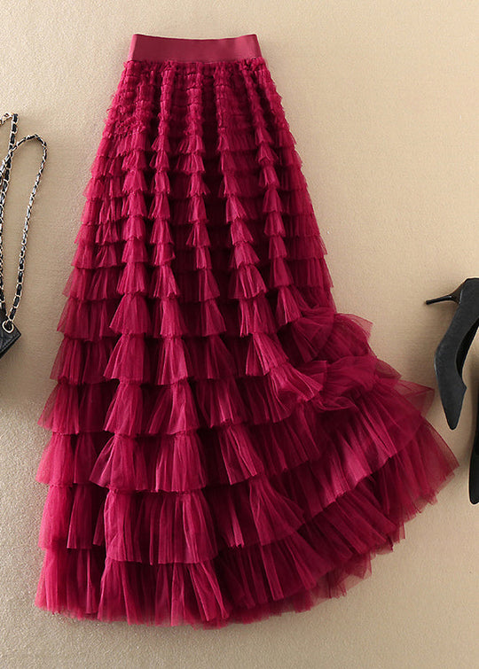 Naisten Plus-koko Tyllihame Ryppyinen 1