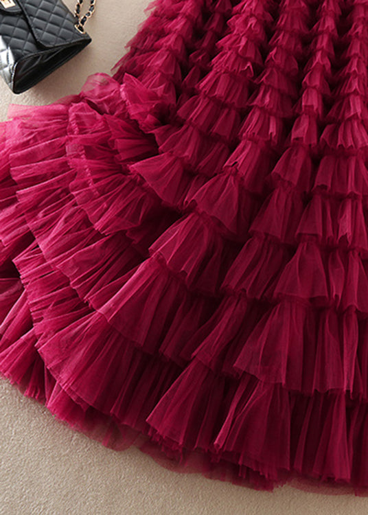 Naisten Plus-koko Tyllihame Ryppyinen 3