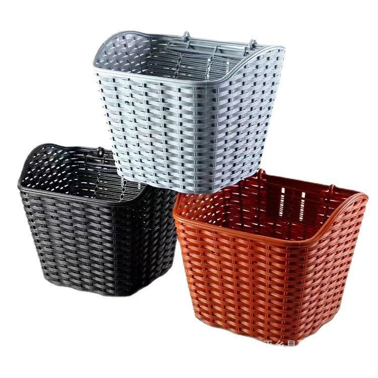 Naisten Polkupyörän Kori Pikalukituksella Klassinen Kudottu Design 0