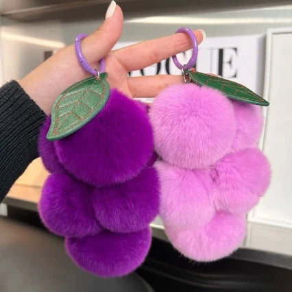 Naisten Pom Pom Avaimenperä Leikkisä ja Värikäs 2