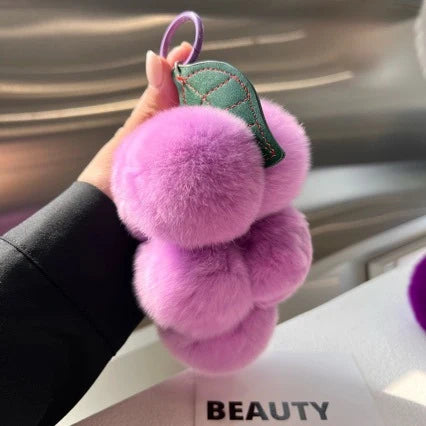 Naisten Pom Pom Avaimenperä Leikkisä ja Värikäs 3