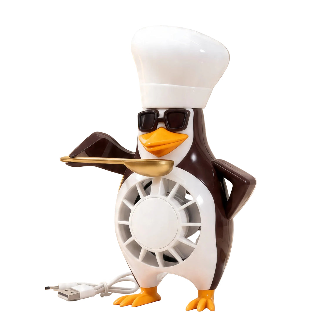 Naisten Pöytätuuletin Pingviinikuviolla Kompakti Design 0